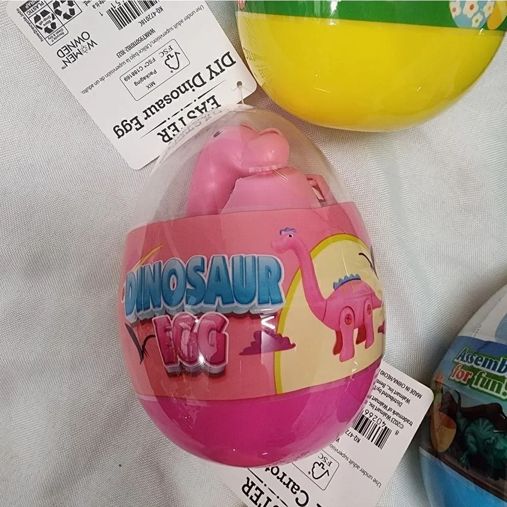 NWT Easter DIY Dinosaur, Bunny & Carrot eggs bundle of five